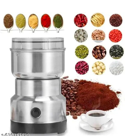 Portable Electric Coffee Grinder with 300ml Stainless Steel Cup | Small Mixer Grinder